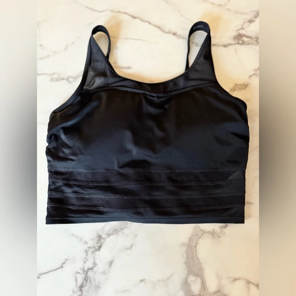 Athleta | Black Bralette Mesh Bikini Top - Size 34 D/DD